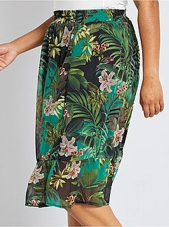 Saia com estampado 'tropical' - Kiabi
