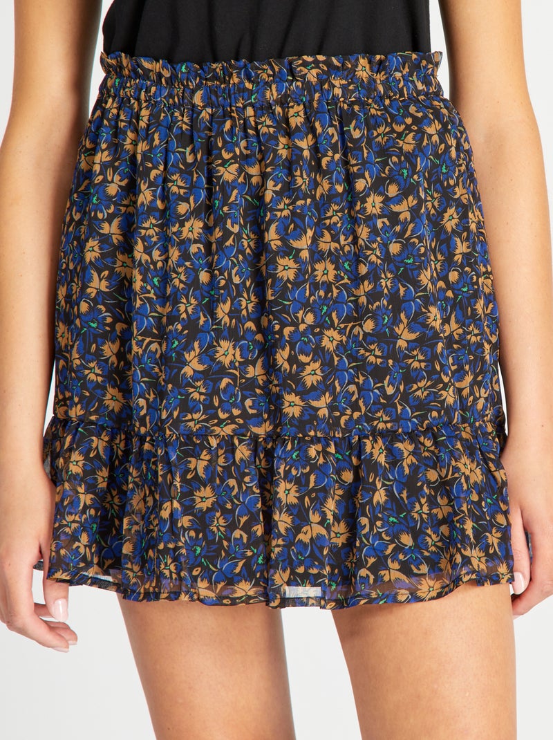 Saia com folhos 'JDY' AZUL - Kiabi