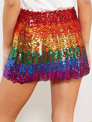 Saia com lantejoulas - Kiabi