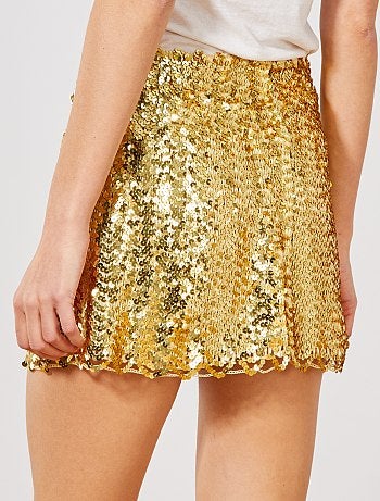 Saia com lantejoulas - Kiabi