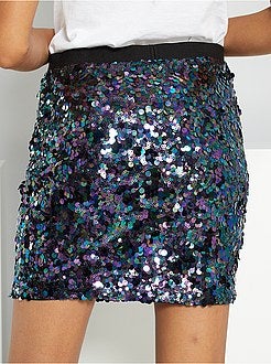 Saia com lantejoulas - Kiabi
