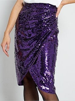 Saia com lantejoulas - Kiabi