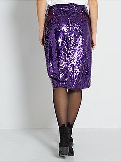 Saia com lantejoulas - Kiabi