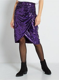 Saia com lantejoulas - Kiabi