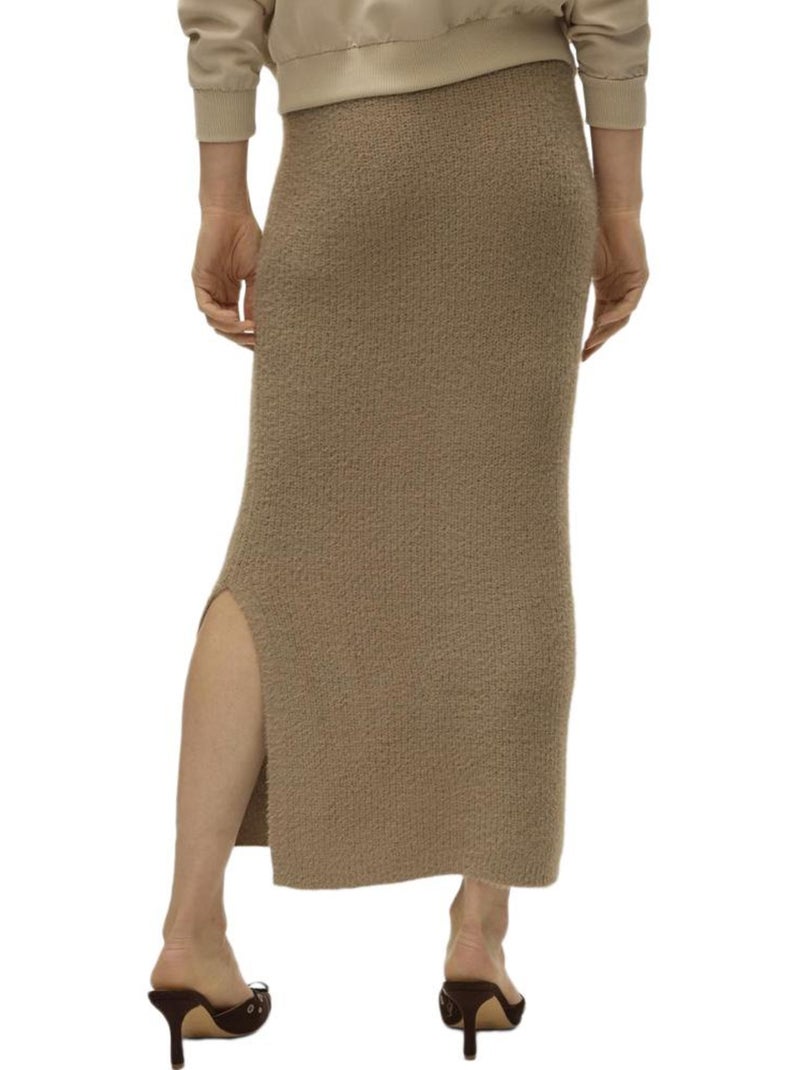 Saia Comprida Camel Vero Moda Puff para Mulher Castanho-capuccino - Kiabi