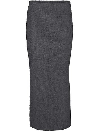 Saia comprida bege vero moda para mulher