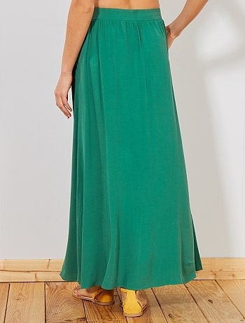 Saia comprida com botões - Kiabi