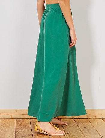 Saia comprida com botões - Kiabi