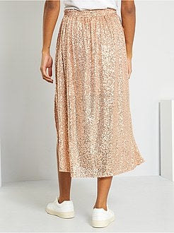 Saia comprida com lantejoulas - Kiabi