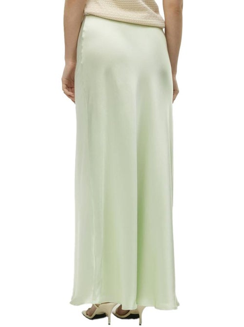 Saia Comprida de Cintura Alta Verde Vero Moda Beatrice - Kiabi