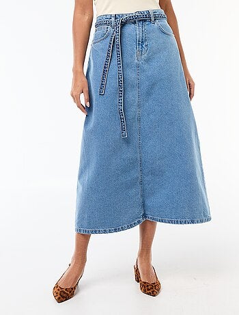 Saia comprida de ganga