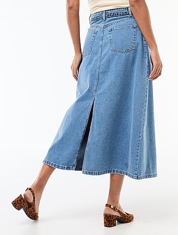 Saia comprida de ganga