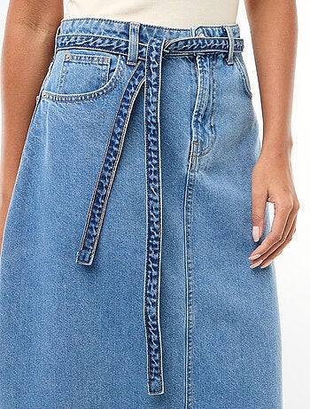 Saia comprida de ganga