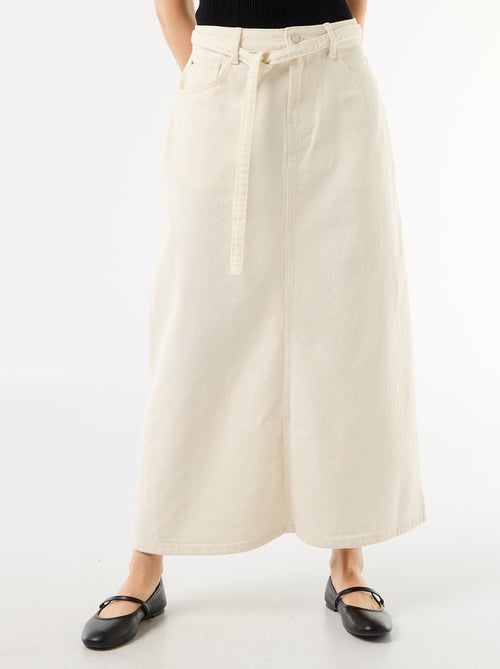 Saia comprida de ganga - Kiabi