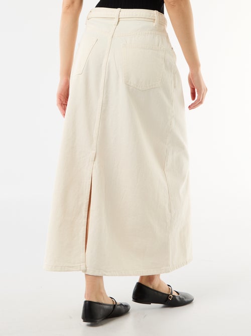 Saia comprida de ganga - Kiabi