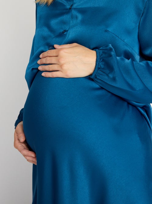 Saia comprida de grávida em cetim - Kiabi