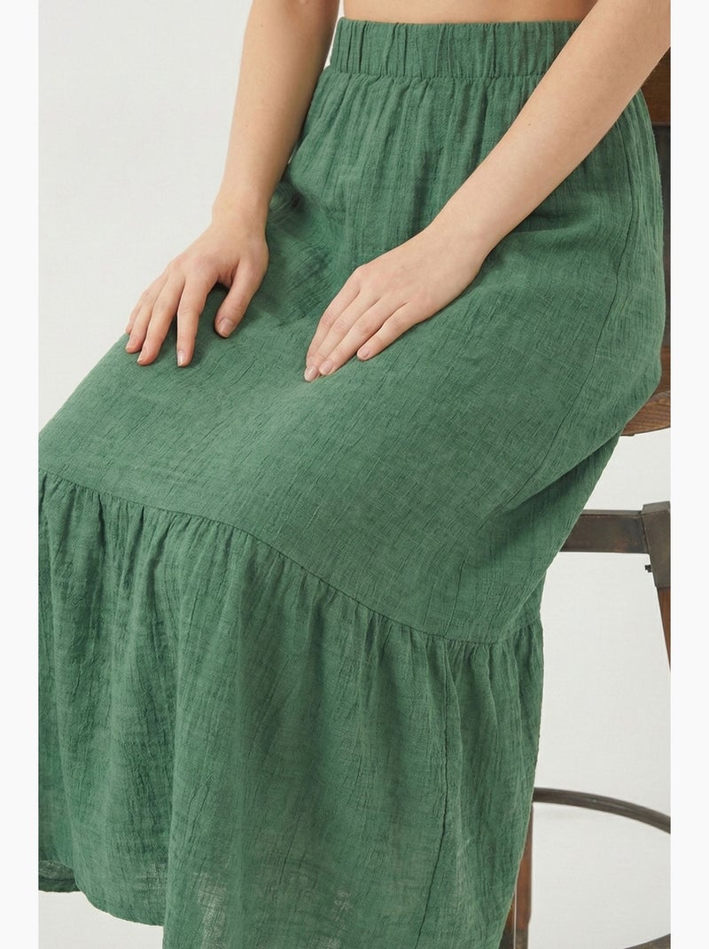 Saia comprida de malha bdart Verde esmeralda - Kiabi