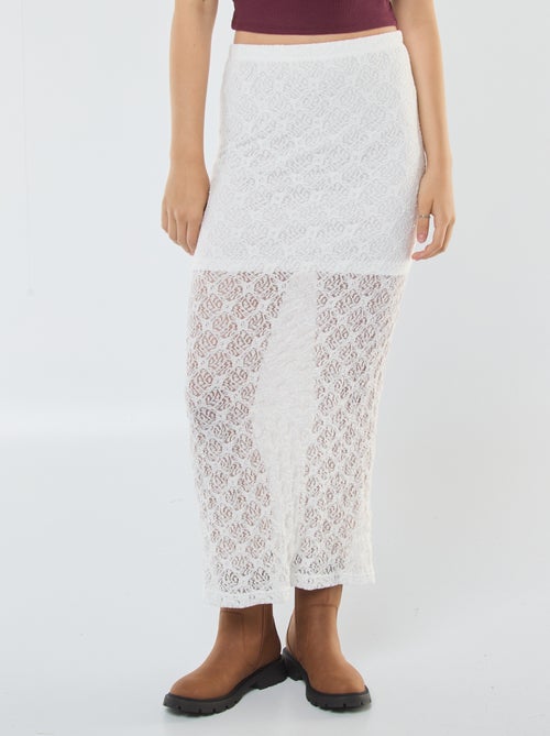 Saia comprida de renda - Kiabi