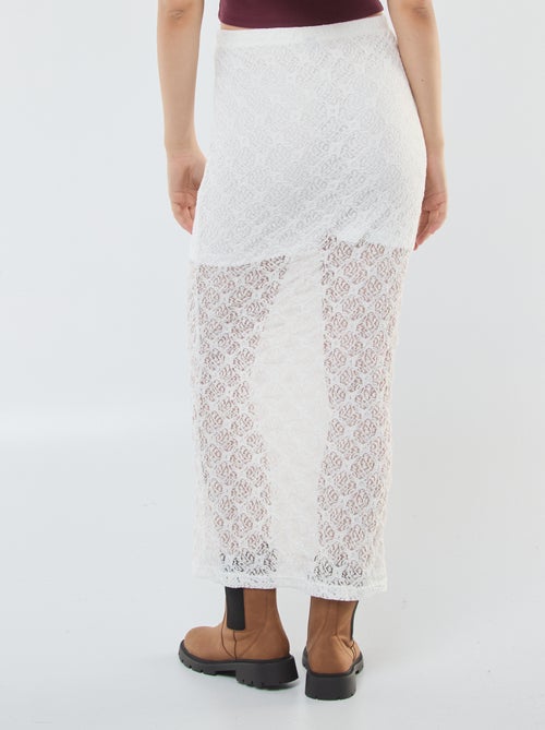 Saia comprida de renda - Kiabi