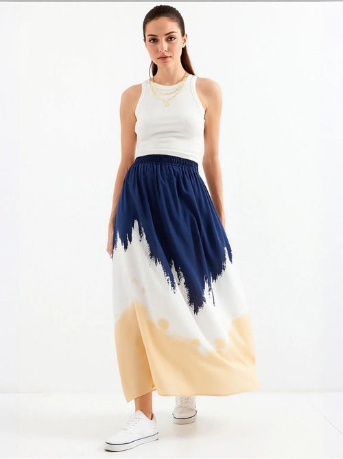 Saia comprida de viscose estampada bdart - Kiabi