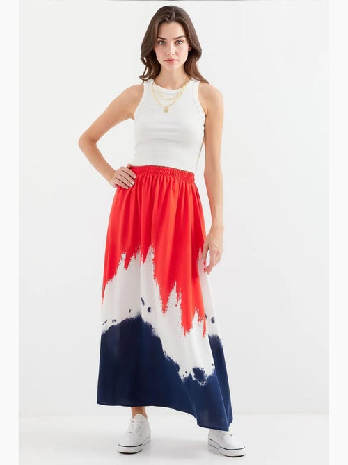 Saia comprida de viscose estampada bdart - Kiabi Saia comprida de viscose estampada bdart - Kiabi