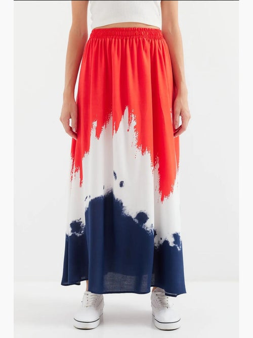 Saia comprida de viscose estampada bdart - Kiabi Saia comprida de viscose estampada bdart - Kiabi