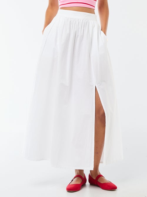 Saia comprida e larga evasê - Kiabi