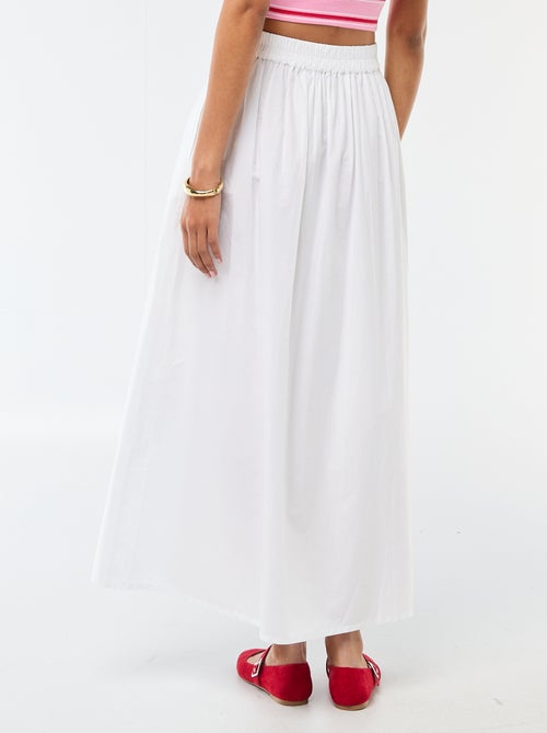 Saia comprida e larga evasê - Kiabi