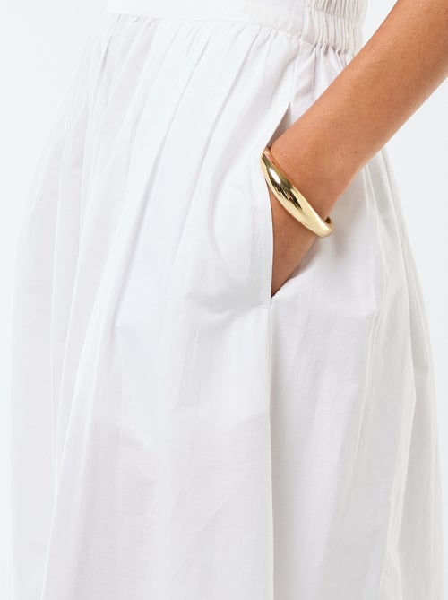 Saia comprida e larga evasê - Kiabi