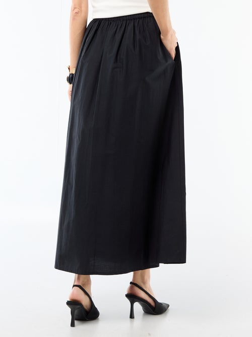 Saia comprida e larga evasê - Kiabi