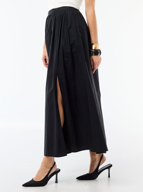 Saia comprida e larga evasê - Kiabi