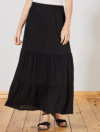 Saia comprida em crepe - Kiabi