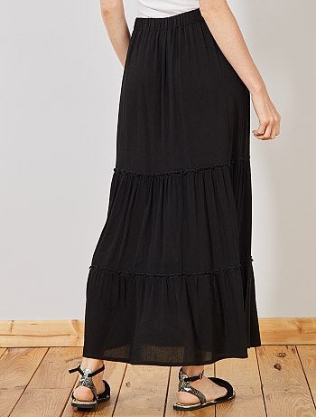 Saia comprida em crepe - Kiabi