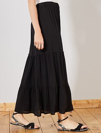 Saia comprida em crepe - Kiabi