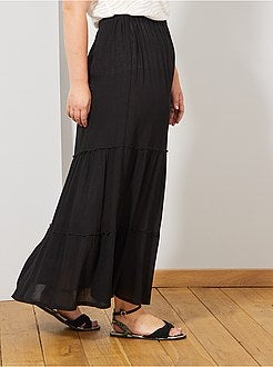 Saia comprida em degrau - Kiabi