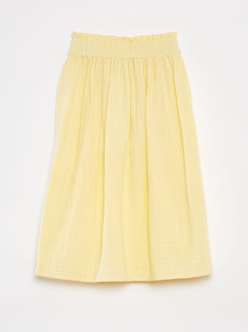 Saia comprida em gaze de algodão - Kiabi