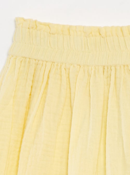 Saia comprida em gaze de algodão - Kiabi