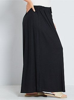 Saia comprida em malha fluida - Kiabi