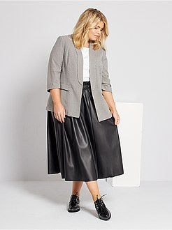 Saia comprida em pele sintética - Kiabi