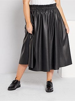 Saia comprida em pele sintética - Kiabi