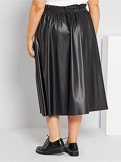Saia comprida em pele sintética - Kiabi