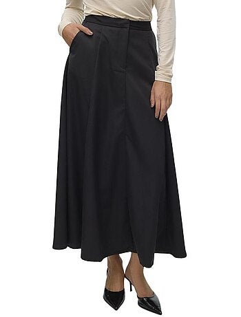 Saia Comprida Preta Vero Moda Tara Ankle para Mulher