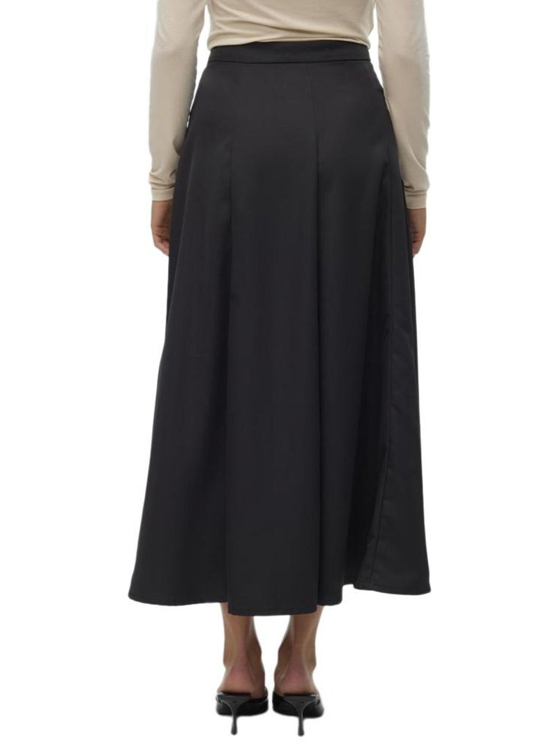Saia Comprida Preta Vero Moda Tara Ankle para Mulher Preto - Kiabi