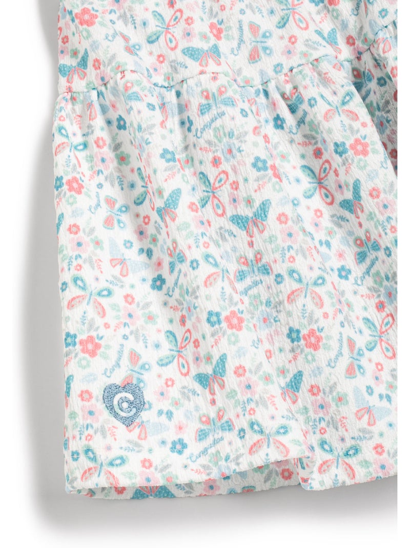 Saia conguitos falda con mariposas Branco - Kiabi