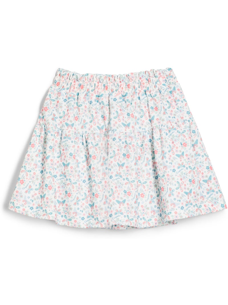 Saia conguitos falda con mariposas Branco - Kiabi