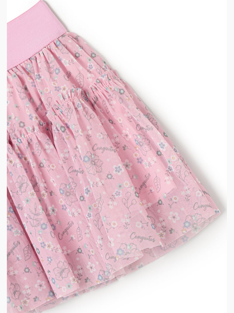 Saia conguitos falda corazones Rosa - Kiabi