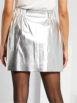 Saia curta brilhante - Kiabi