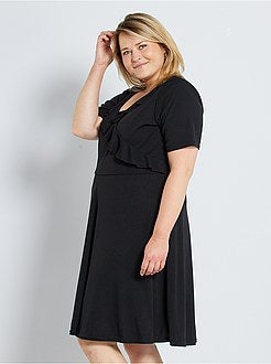 Saia curta com folhos - Kiabi