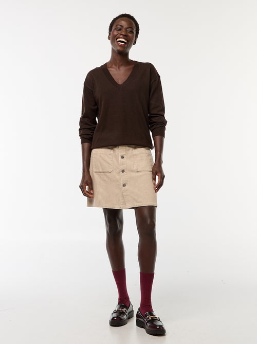 Saia curta de bombazina 'JDY' - Kiabi