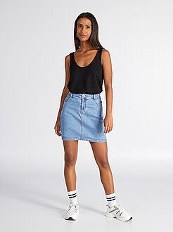 Saia curta de ganga - Kiabi